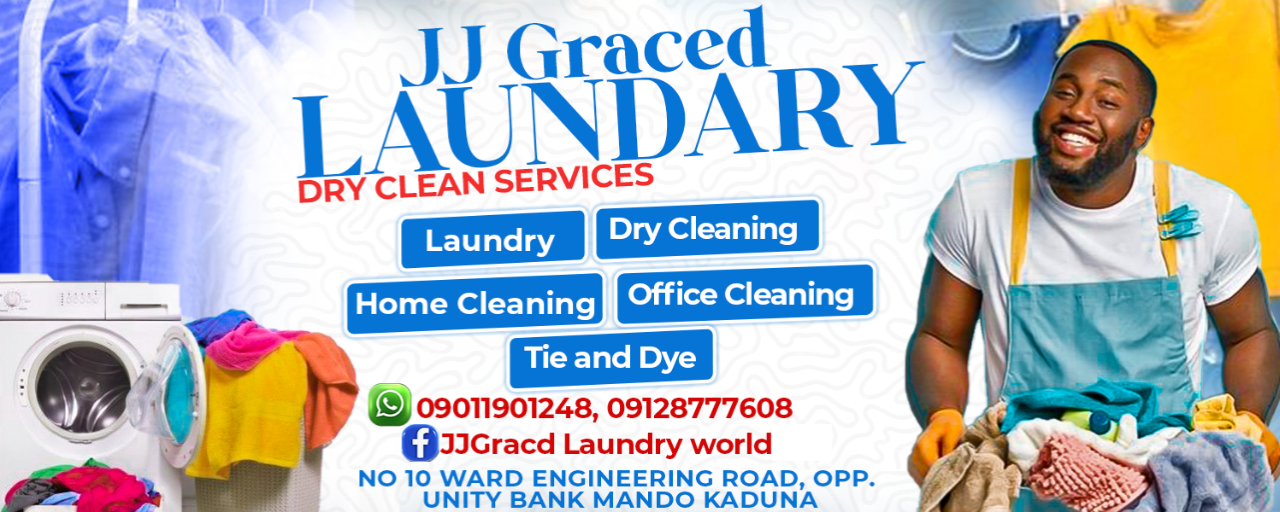 JJGraced laundry & dry cleaning services logo